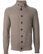 Brunello Cucinelli Ribbed Cardigan - Lyst