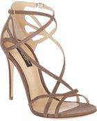 Dolce & Gabbana Cutout Crisscross-Straps Keira Sandals - Lyst