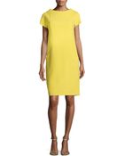 Michael Kors Boucle Crepe Shift Dress - Lyst