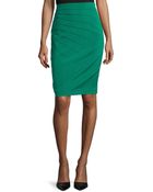 ESCADA Pleated Pencil Skirt - Lyst