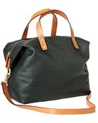 Gap Leather Satchel Crossbody - Lyst