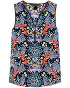 Marc By Marc Jacobs Maddy Printed Silk Top - Lyst