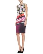 Clover Canyon Sleeveless Botanical Wave-Print Dress - Lyst