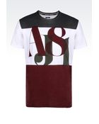 Armani Jeans Cotton Jersey T-Shirt With Logo Print - Lyst