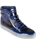 Balenciaga Vinyl Leather Hightop Sneakers - Lyst