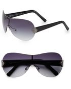 Oscar de la Renta Shield Sunglasses - Lyst