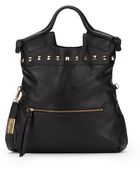 Foley + Corinna Mid City Pyramid Studded Leather Bag - Lyst