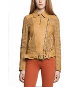 Patrizia Pepe Studded Leather Jacket - Lyst