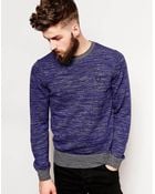 Fred Perry Laurel Wreath Sweater With Space Dye Pattern - Lyst