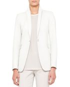 Akris Punto Long Perforated Leather Jacket - Lyst