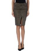 Mother Denim Skirt - Lyst