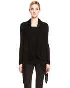 Donna Karan New York Cashmere Hooded Cardigan - Lyst