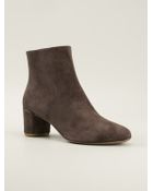 Roberto Del Carlo Chunky Heel Ankle Boots - Lyst