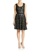 Plenty By Tracy Reese Fit-And-Flare Lace Dress - Lyst
