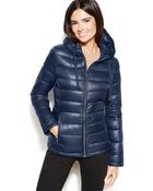 Calvin Klein Hooded Quilted Packable Down Puffer Coat - Lyst