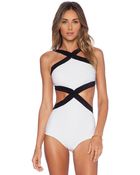 Osklen Bicolor Swimsuit - Lyst