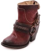 Freebird by Steven El Paso Harness Booties Rust - Lyst