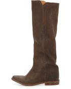 Isabel Marant Chess Hidden-Wedge Knee Boot - Lyst