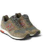 New Balance Suede and Mesh Sneakers - Lyst