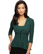 Alex Evenings Metallic Textured Jacket And Tank Set - Lyst