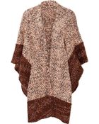 Missoni Wool-Cotton-Cashmere Knit Poncho - Lyst