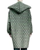 Stella McCartney Geometric Wool Jacquard Caban Coat - Lyst