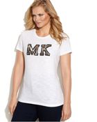 Michael Kors Michael Plus Size Sequined Logo Tee - Lyst