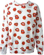 Au Jour Le Jour Lip Print Sweatshirt - Lyst