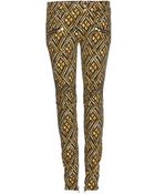 Balmain Printed Skinny Jeans - Lyst