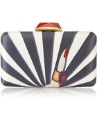Kotur Espey Embellished Printed Satin Box Clutch - Lyst