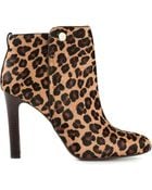 Tory Burch Leopard Print Boots - Lyst