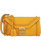 Mark Cross Braided-Trim Scottie Wristlet - Lyst