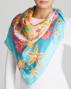 Ferragamo Foulard Gironda Silk Square Scarf - Lyst