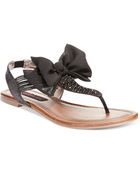 Material Girl Stella Flat Thong Sandals - Lyst
