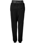 Damir Doma Wool Blend Track Pants With Leather - Lyst