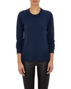 Barneys New York Contrast-Placket Sweater - Lyst