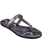 Nine West Kissme T-Strap Sandals - Lyst