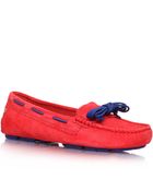 Ugg Red Meena Suede Loafers - Lyst