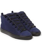 Balenciaga Arena Suede High Top Sneakers - Lyst