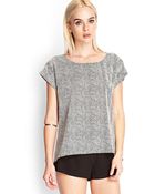 Forever 21 Cap Sleeve Chevron Print Top - Lyst