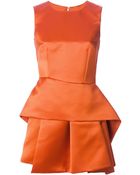 McQ by Alexander McQueen Peplum Hem Dress - Lyst