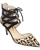 Ivanka Trump Necila Leather/Calf Hair Pump - Lyst