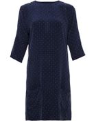 Equipment Aubrey Printed Washed-Silk Dress - Lyst