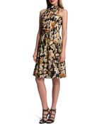 Cynthia Steffe Halter Floral-Print Dress - Lyst