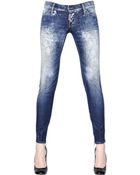 DSquared² Skinny Stretch Cotton Denim Washed Jeans - Lyst