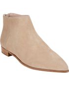 Miu Miu Point-Toe Ankle Booties - Lyst