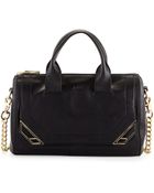 Botkier Linea Cutout-Plated Leather Satchel Bag - Lyst
