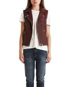 Iro Mert Leather Vest - Lyst