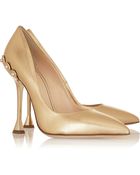 Jerome C. Rousseau Pulse Metallic Leather Pumps - Lyst