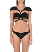 Bordelle Voyeur Satin Harness - Lyst